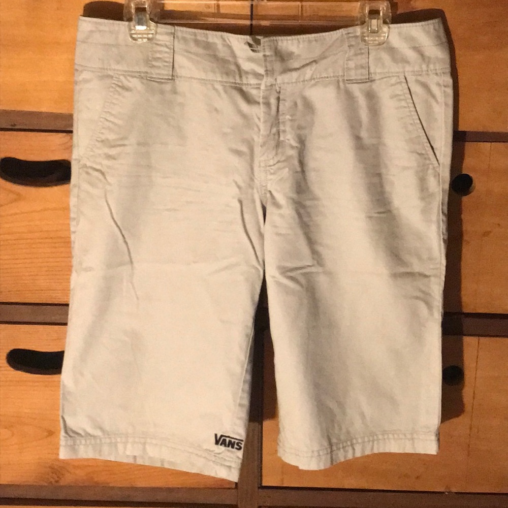 VANS Board Short Khaki Sz 9 Black White lining